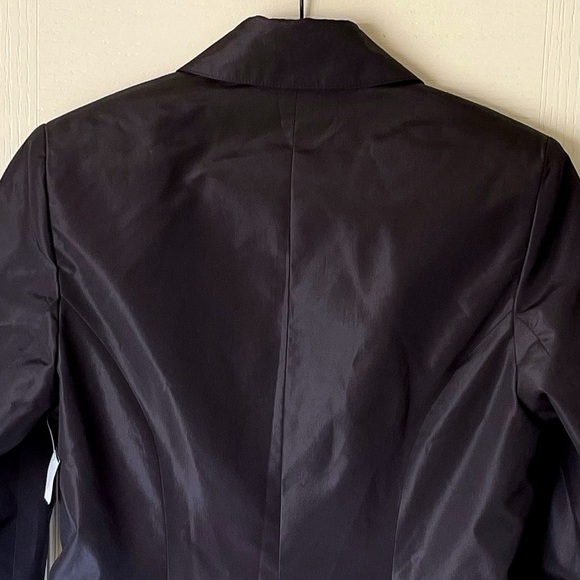Susanne Spatt Silk Rhinestone Trench Jacket Black Size 34 NWOT - Picture 10 of 10